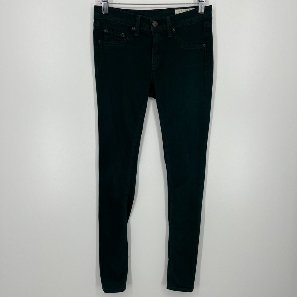 Rag & Bone Jeans Women's Size 25 Green Legging Jegging Stretch Skinny Low Rise